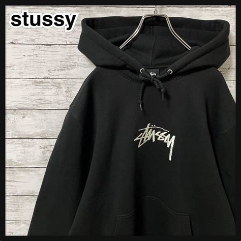 31％割引ブラック系l人気の 【人気】stussy ステューシー パーカー デカロゴ Lサイズ パーカー トップスブラック系l Otaon