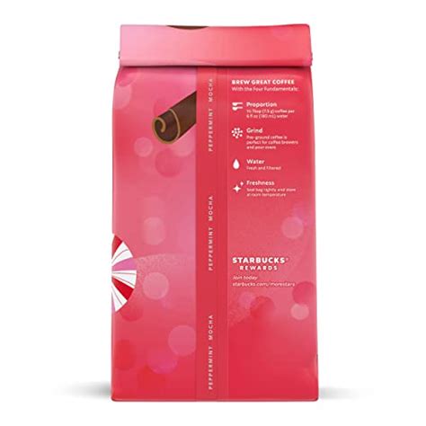 Starbucks Ground Coffeepeppermint Mocha Flavored Coffee Arabica