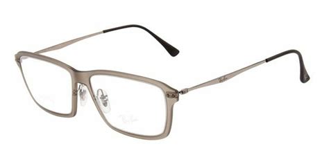 Ray Ban Lightray Titanium Brown Authentic Eyeglasses Rx Rb 7038 5457 55 16 135 Ebay