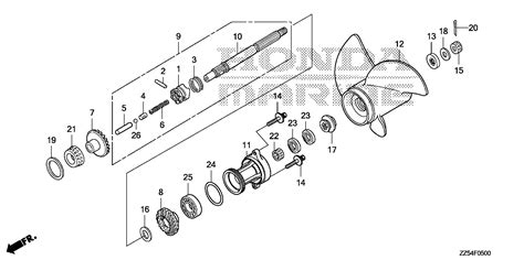 Select Illustration For Mid Large Outboard Engines 25 250hp Bf