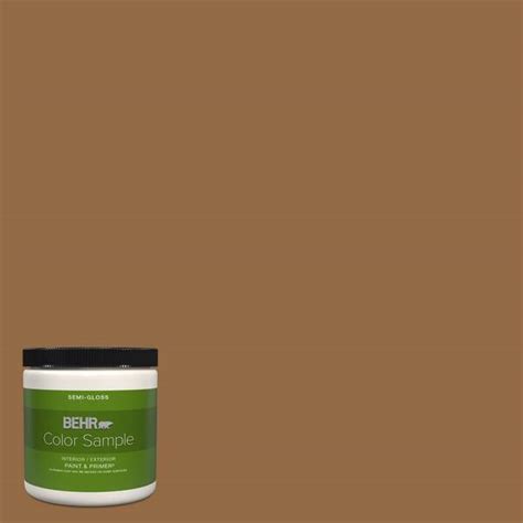 BEHR PREMIUM PLUS 8 Oz QE 31 Barcelona Brown Semi Gloss Interior