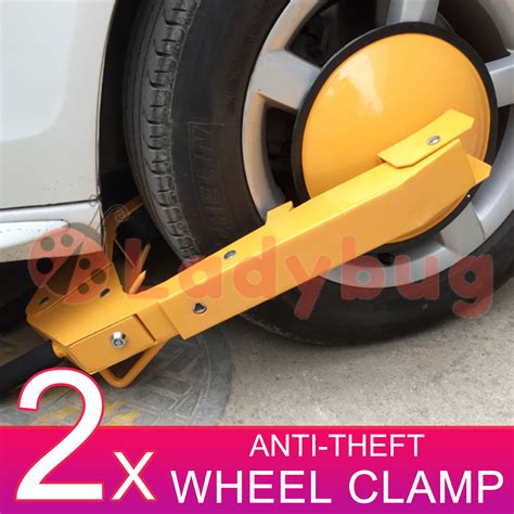 X Anti Theft Wheel Clamp Disc Lock Security Safety Auto Car Vehicle