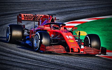 Ferrari Sf1000 Charles Leclerc 2020 Coches De F1 Fórmula 1 Ferrari Sf1000 En Pista Fondo De