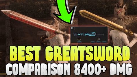 Lies Of P Best Greatsword Comparison Dmg Frozen Feast Holy