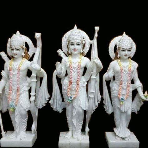 White Marble Ram Darbar Statue For Worship With Size Inch At Best