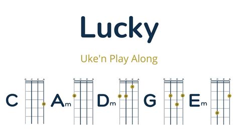 Play Along Lucky Jason Mraz Ukulele Youtube