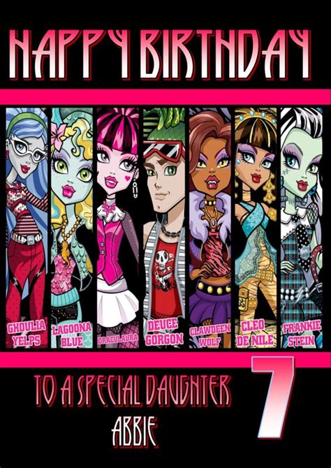 36 Monster High Birthday Cards Images