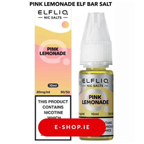 Pink Lemonade Nic Salt E Liquid By Elf Bar Elfliq E Shop Ie