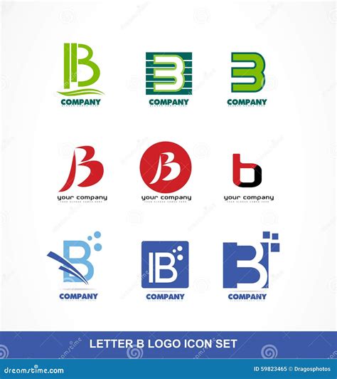 Letter B Icon Logo Set Stock Vector Image 59823465