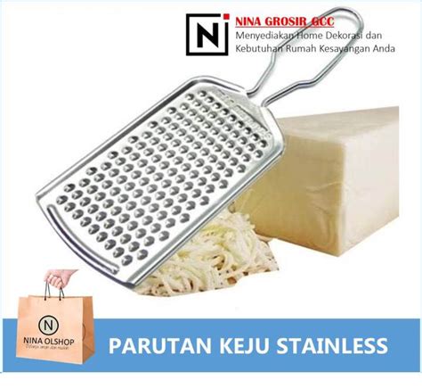 Parutan Keju Stainless Steel Alat Parut Wortel Cokelat Kentang Cheese