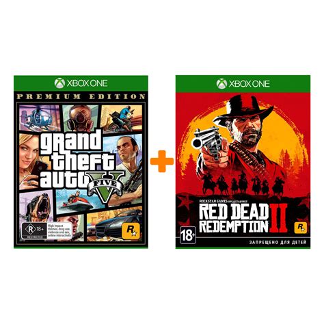 Набор Rockstar Games GTA V Premium Edition RDR 2 для Xbox One