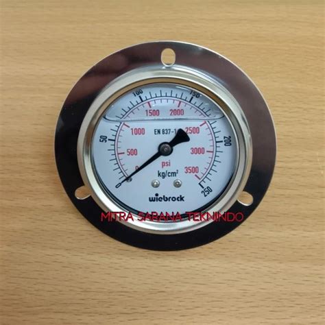 Jual Alat Ukur Pressure Presure Gauge Payung Stainless 2 5 Inch 250