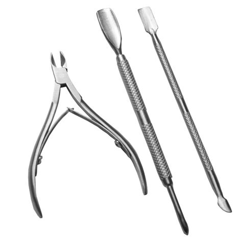 Stks Set Rvs Nail Cuticle Spoon Pusher Remover C Grandado