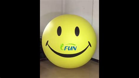 2m Inflatable Smile Face Balloon Inflatable Pvc Helium Balloon For