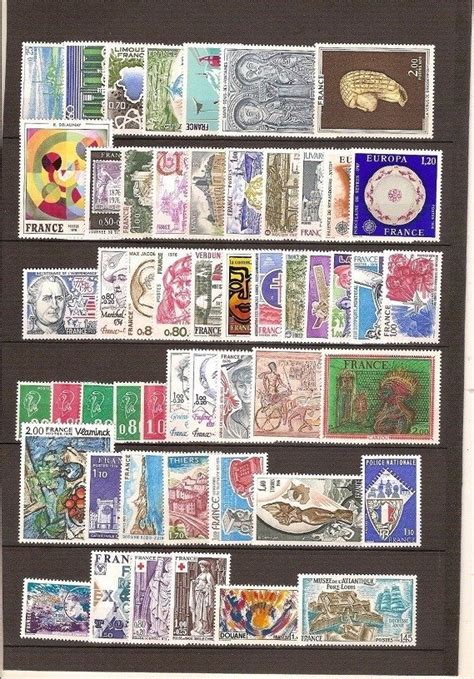 France 1976 1983 Consecutive Lot Of 8 Complete Years New 1st Choice