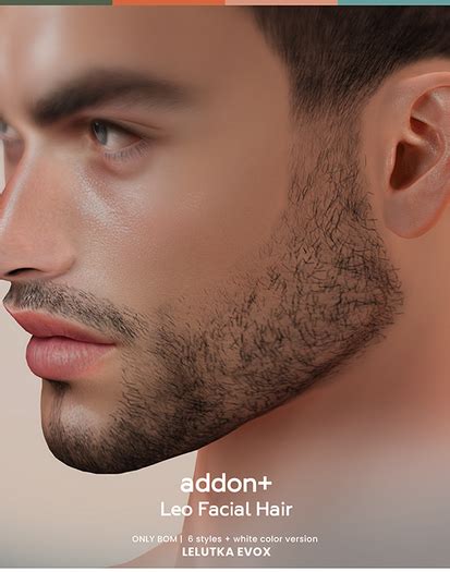 Second Life Marketplace Addon Leo Facial Hair Lel Evox