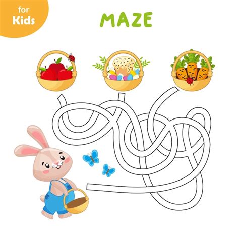 Premium Vector | Mini games for children maze puzzle for children ...