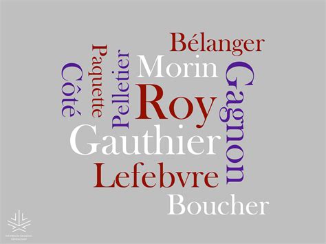 French-Canadian Names — The French-Canadian Genealogist