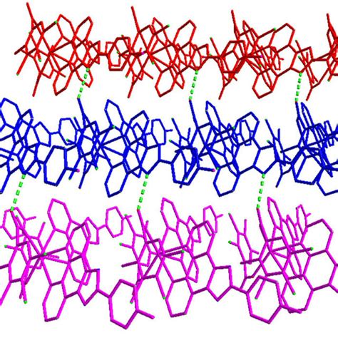 View Of The 2d Supramolecular Layer Structure Of 1 Download Scientific Diagram