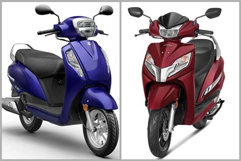 Suzuki Access 125 Bs6 Vs Honda Activa 125 Bs6 Spec Comparison Bikedekho