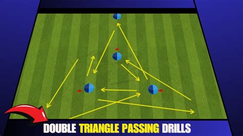 High Intensity Double Triangle Passing Drills Football Soccer Youtube