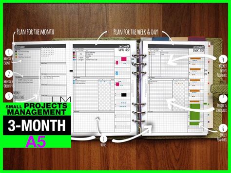 June To August Trial A Spm Small Projects Management Filofax