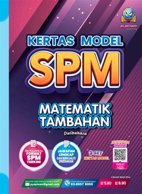 2024 KERTAS MODEL SPM MATEMATIK TAMBAHAN No 1 Online Bookstore