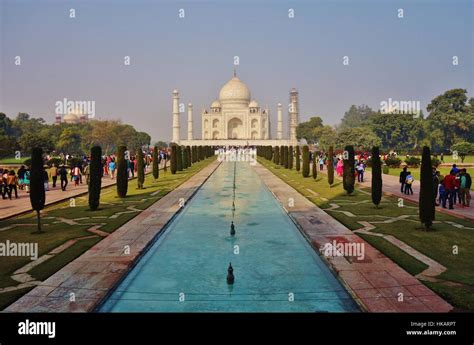 The Landmark Taj Mahal Monument A Unesco World Heritage Site In Agra