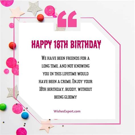 Happy 18th Birthday Wishes And Messages Happy 18th Birthday Quotes