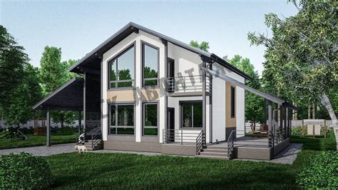 Проект дома Сидней для строительства из газоблока под ключ