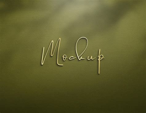 Premium Psd Luxury Logo Mockup Template