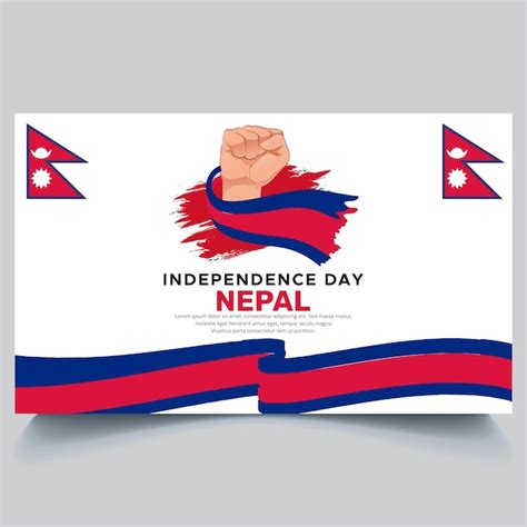 Feliz D A De La Independencia De Nepal Banner Y Vector De Dise O De La