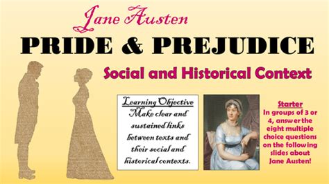 Pride and Prejudice - Social and Historical Context! | Teaching Resources