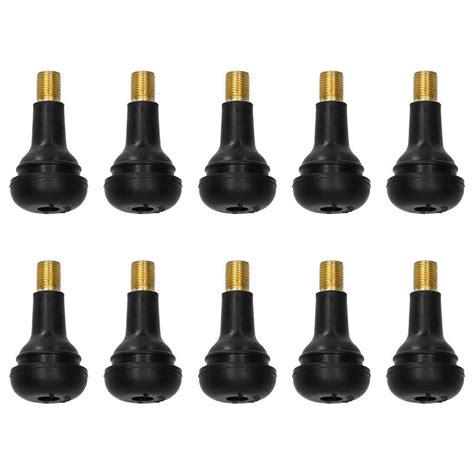 Thinsont 10pcs Portable Plastic Firm Snap In Tire Valve Stem Valve Stem