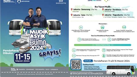 Kuota Hanya Kursi Cara Daftar Mudik Gratis Lebaran Dari Perum