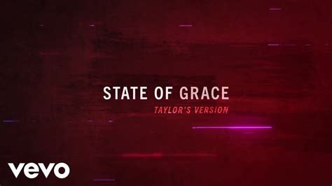 Taylor Swift State Of Grace Taylors Version Lyric Video Youtube Music