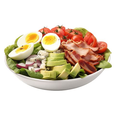 AI generated Cobb Salad against transparent background - Ai generated