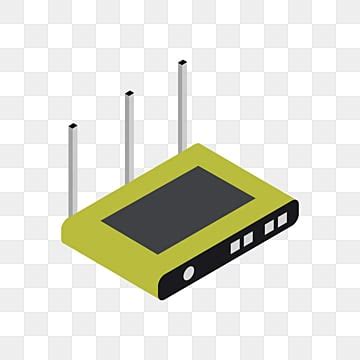 Isometric Router On A Background Ethernet Broadband Internet PNG And