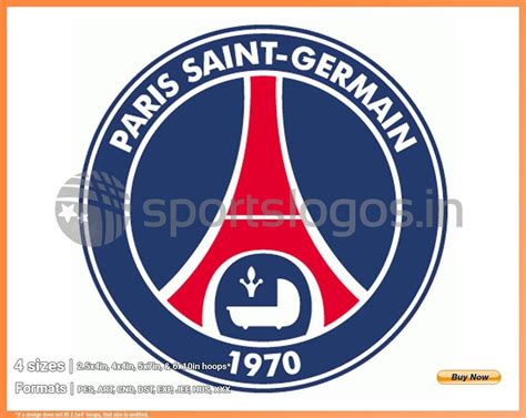 Paris Saint Germain - 2000, French Ligue 1, Soccer Sports Embroidery ...