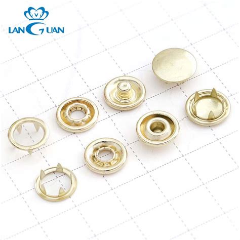 High Quality Plating Gold Metal Prong Snap Button For Clothing China