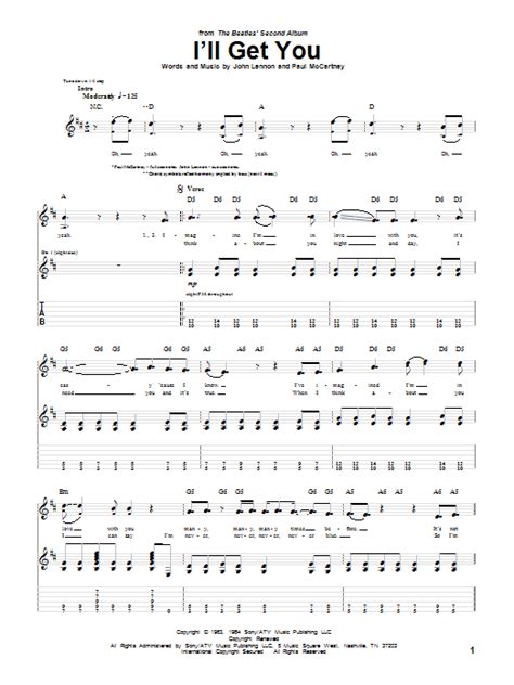 I'll Get You by The Beatles - Guitar Tab - Guitar Instructor