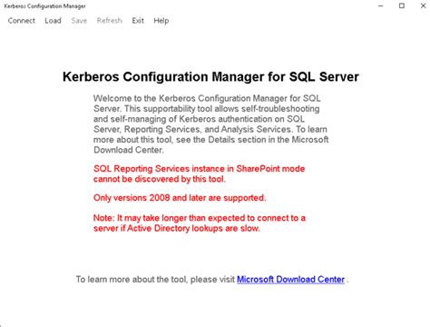 Kerberos Configuration Manager for SQL Server SPN Validation