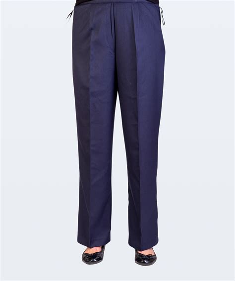 Ladies Elastic Waist Trousers With Side Zips Adaptawear