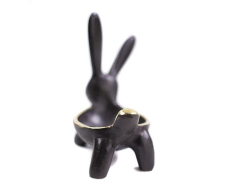 Walter Bosse Vintage Rabbit Egg Cup C S Modern Vienna Bronze