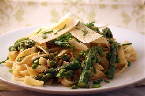 Senses In The Kitchen Spring Vegetable Tagliatelle With Lemon And Chive