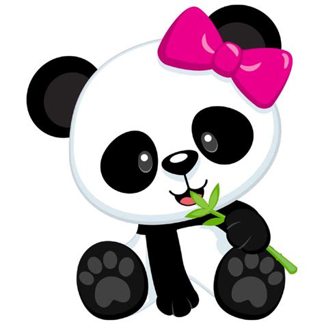 Osita panda de bambú en PNG