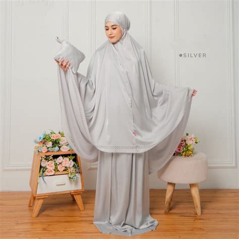 Islamic prayer dress muslim women salah set outfit silk prayer garment hijab prayer head ...