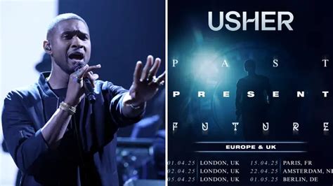 Usher 2025 UK tour ticket prices, dates and venues revealed - Heart