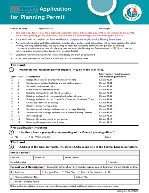 Fillable Online Portphillip Vic Gov VicSmart Planning Permit