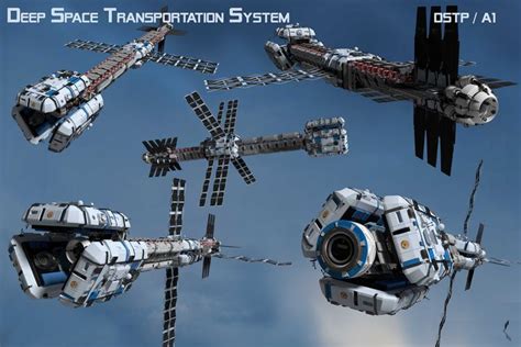 four different types of space transportation systems in the sky